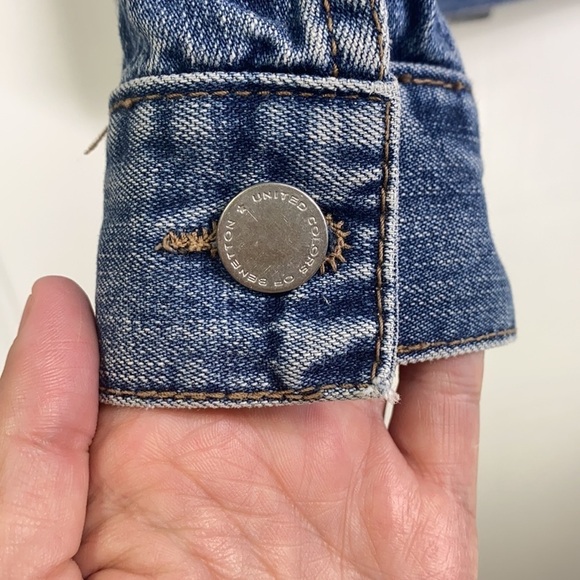 United Colors of Benetton - Jean Bomber Jacket XS - Picture 10 of 10